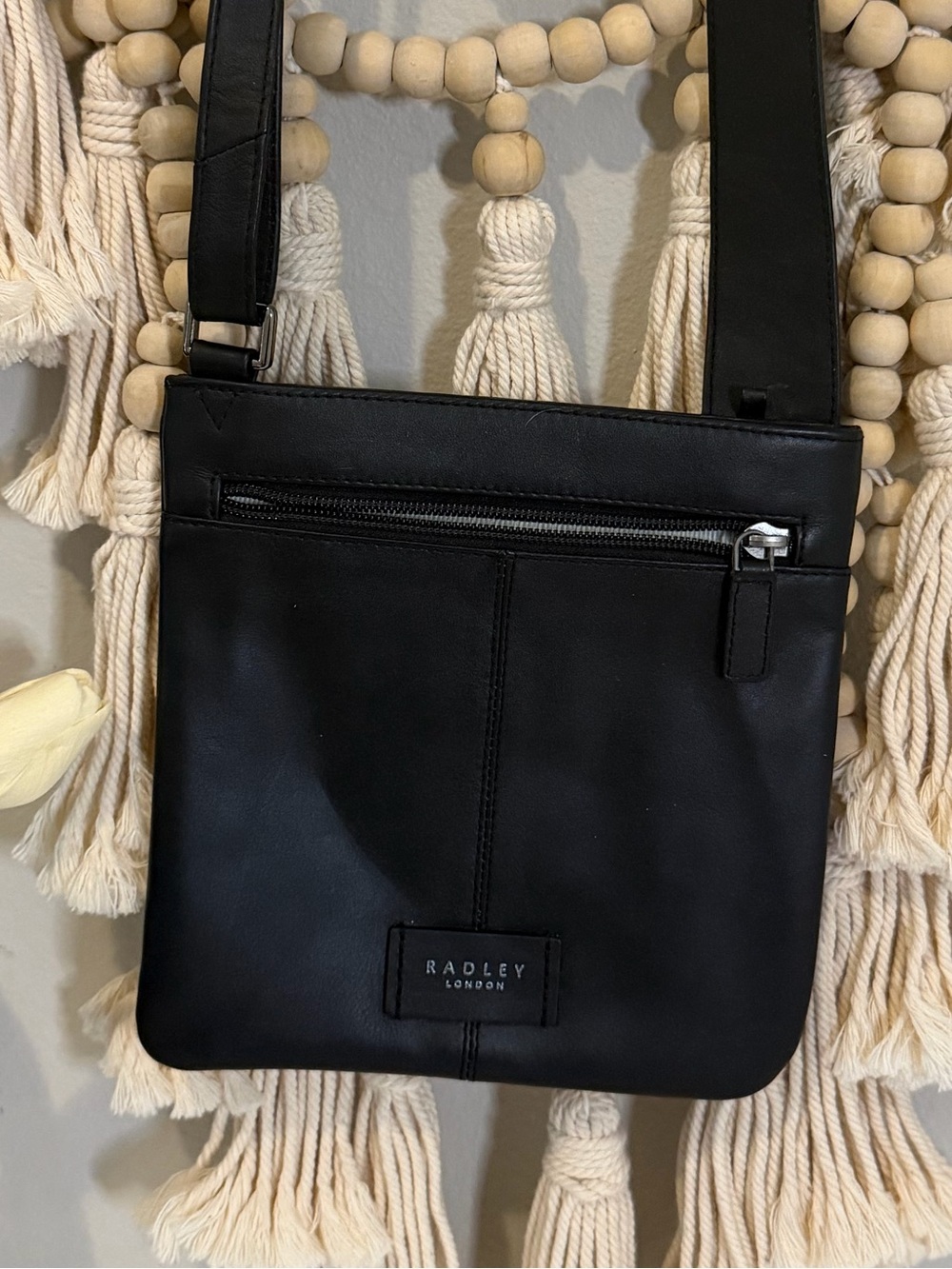 RADLEY LONDON Black Leather Interior Crossbody